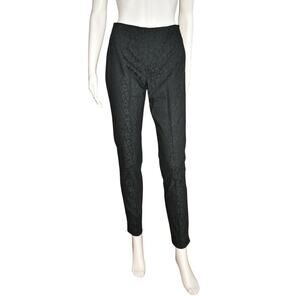 PEACE OF CLOTH NEW $196 Black Navy Leopard Print Pull-On Skinny Pant XS